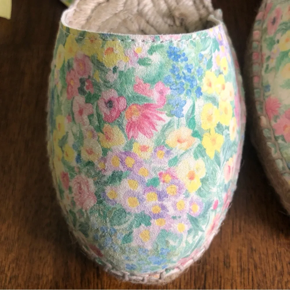 NIB $175 LoveShackFancy x Manabi Valencia Espadrilles in Rainbow Skies - size 37